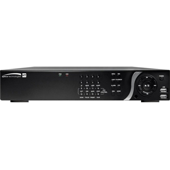 Speco 8 Channel IP, HD-TVI & Analog Full Hybrid Video Recorder - 9 TB HDD