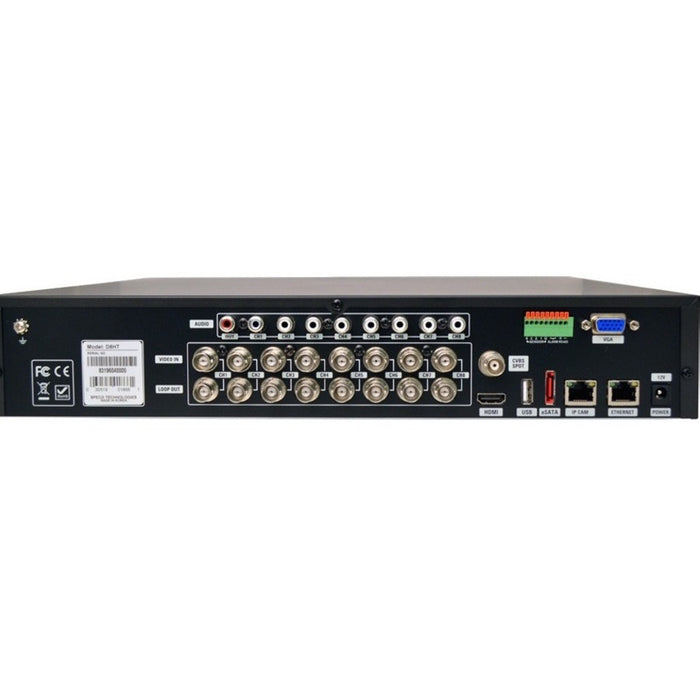 Speco 8 Channel IP, HD-TVI & Analog Full Hybrid Video Recorder - 9 TB HDD