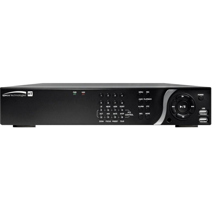 Speco 8 Channel IP, HD-TVI & Analog Full Hybrid Video Recorder - 12 TB HDD
