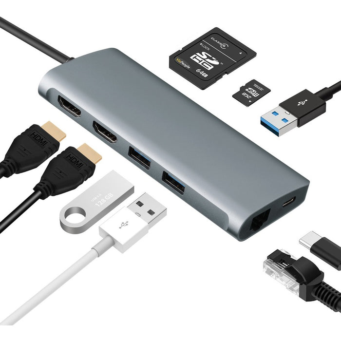 Adesso 9-in-1 USB-C Multi-Port Docking Station (TAA Compliant)