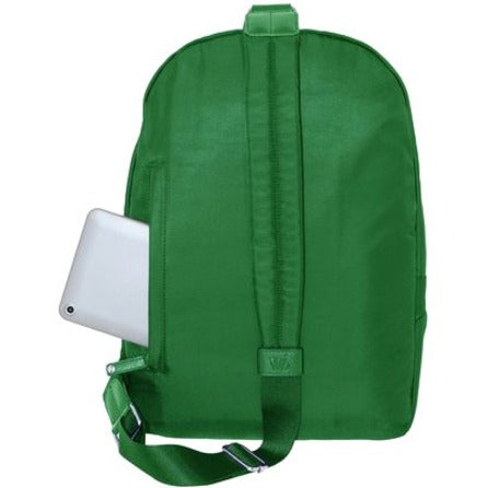 WIB Miami City Slim Backpack for up-to 14.1" Notebook , Tablet, eReader - Green - Twill Polyester