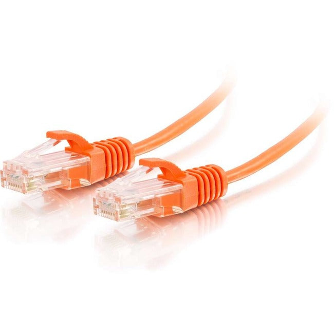 C2G 10ft Cat6 Ethernet Cable - Slim - Snagless Unshielded (UTP) - Orange