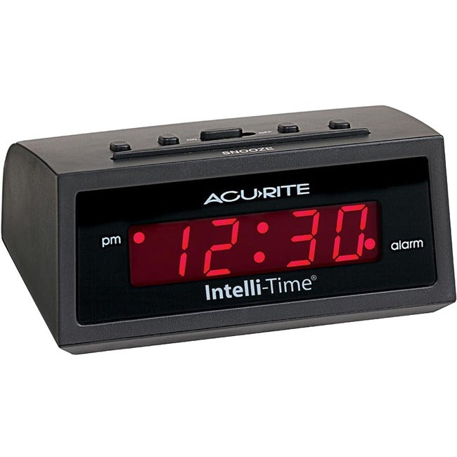 AcuRite 5-inch Intelli-Time Alarm Clock