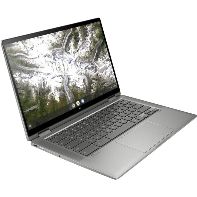 HP Chromebook x360 14c-ca0000 14c-ca0030ca 14" Touchscreen Convertible 2 in 1 Chromebook - Full HD - 1920 x 1080 - Intel Core i3 10th Gen i3-10110U Dual-core (2 Core) 2.10 GHz - 8 GB Total RAM - 128 GB Flash Memory - Mineral Silver Aluminum - Refurbished