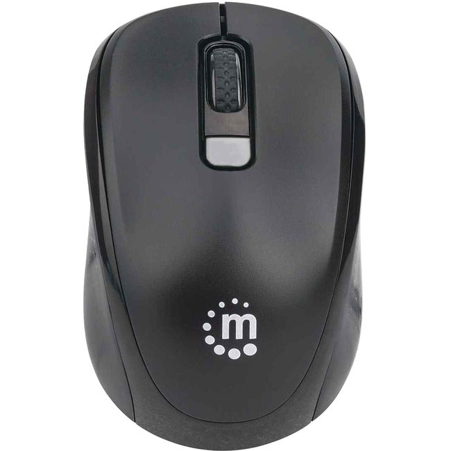 Manhattan Performance II Wireless Mouse, Black, Adjustable DPI (800, 1200 or 1600dpi), 2.4Ghz (up to 10m), USB, Optical, Four Button with Scroll Wheel, USB micro receiver, AA battery (included), Low friction base, Three Year Warranty, Retail Box