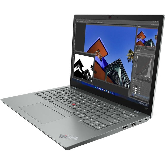Lenovo ThinkPad L13 Gen 3 21B3003TUS 13.3" Notebook - WUXGA - 1920 x 1200 - Intel Core i5 12th Gen i5-1235U Deca-core (10 Core) 3.30 GHz - 16 GB Total RAM - 256 GB SSD - Storm Gray