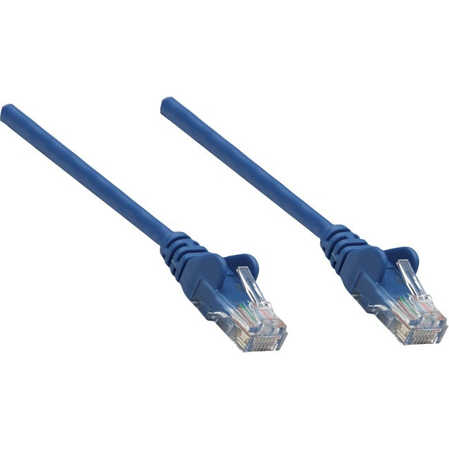 Intellinet Network Solutions Cat5e UTP Network Patch Cable, 100 ft (30 m), Blue