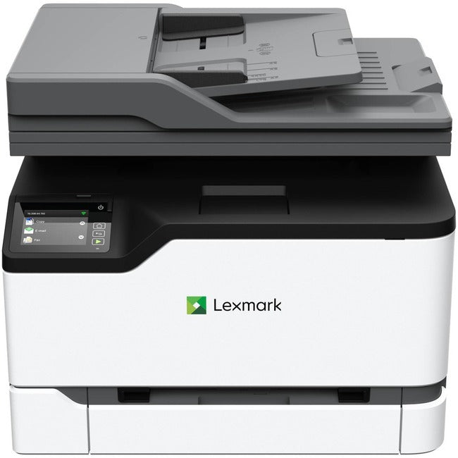 Lexmark GO Line MC300 MC3224i Laser Multifunction Printer-Color-Copier-Scanner-24 ppm Mono-24 ppm Color Print-2400x600 dpi Print-Automatic Duplex Print-30000 Pages-251 sheets Input-Color Flatbed Scanner-600 dpi Optical Scan-Wireless LAN-Apple AirPrin