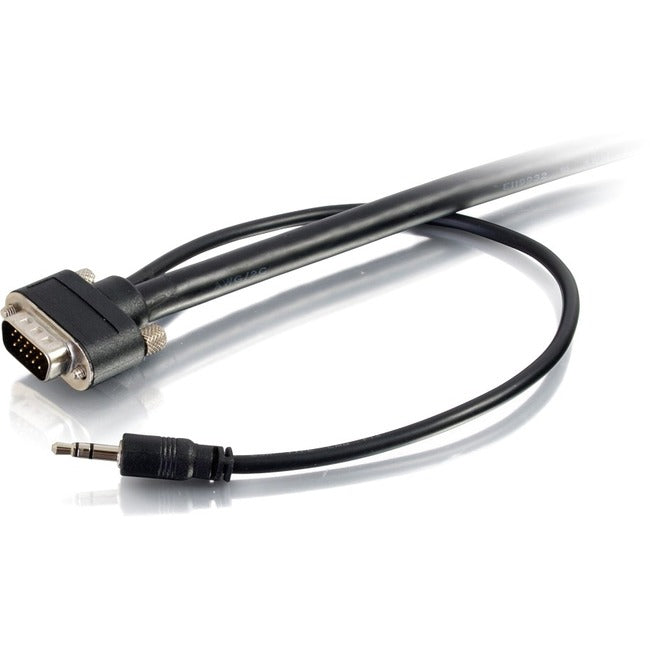 C2G 10ft Select VGA + 3.5mm Stereo Audio A-V Cable M-M - In-Wall CMG-Rated