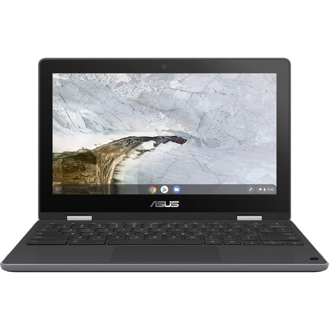 Asus Chromebook Flip C214 C214MA-YZ02T-S 11.6" Touchscreen Rugged Convertible Chromebook - HD - 1366 x 768 - Intel Celeron N4020 Dual-core (2 Core) 1.10 GHz - 4 GB Total RAM - 32 GB Flash Memory - Dark Gray, Black