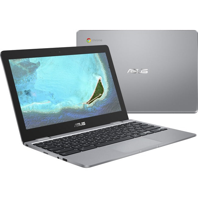 Asus Chromebook 12 C223 C223NA-DH02 11.6" Chromebook - HD - 1366 x 768 - Intel Celeron N3350 Dual-core (2 Core) 1.10 GHz - 4 GB Total RAM - 32 GB Flash Memory - Gray
