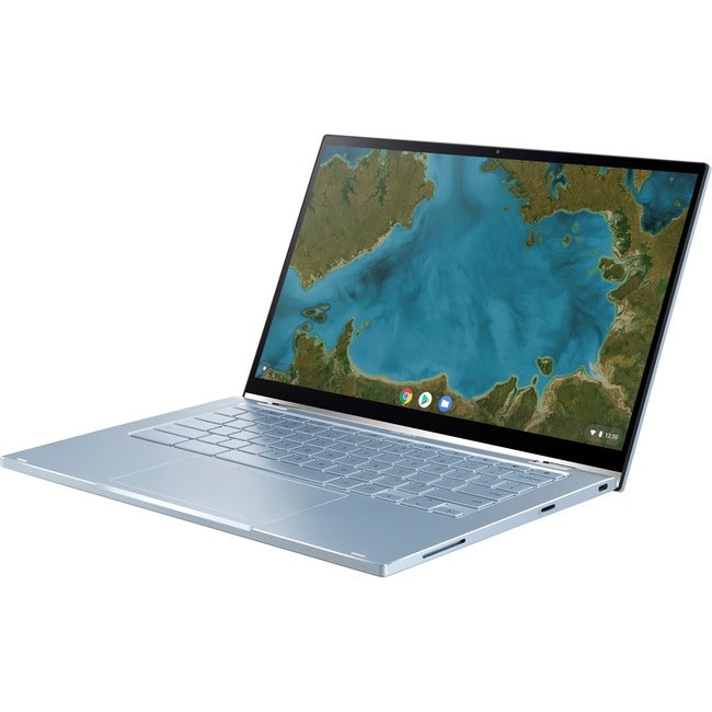 Asus Chromebook Flip C433 C433TA-YZ388T 14" Touchscreen Convertible Chromebook - Full HD - 1920 x 1080 - Intel Core M 8th Gen m3-8100Y Dual-core (2 Core) 1.10 GHz - 8 GB Total RAM - 128 GB Flash Memory - Silver
