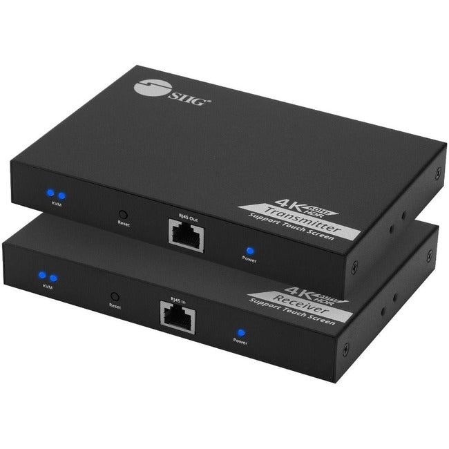 SIIG 4K 60Hz HDR HDMI KVM Over Cat6 Extender with S-PDIF & Touch Screen Support