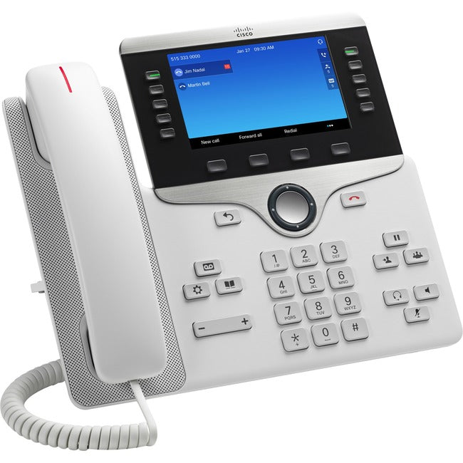 Cisco 8841 IP Phone - Refurbished - Corded - Corded - Wall Mountable - White