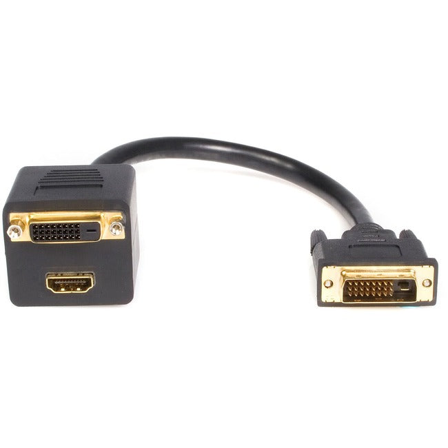 StarTech.com 1 ft DVI-D to DVI-D & HDMI Splitter Cable - M-F