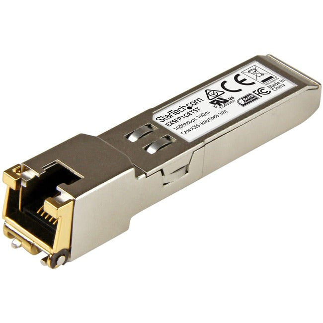 StarTech.com Juniper EX-SFP-1GE-T Compatible SFP Module - 1000BASE-T - 1GE Gigabit Ethernet SFP to RJ45 Cat6-Cat5e Transceiver - 100m
