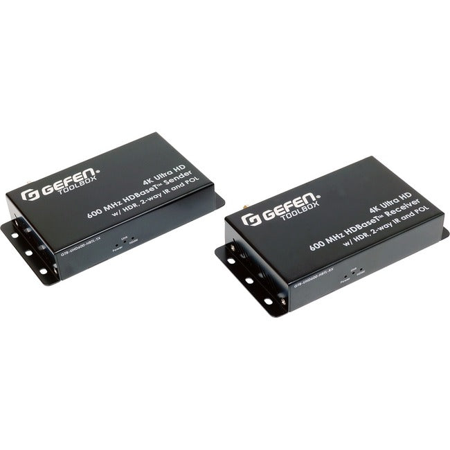 Gefen 4K Ultra HD 600 MHz HDBaseT Extender w- HDR, 2-Way IR, And POL