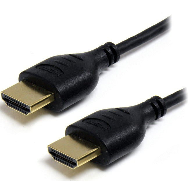 StarTech.com 3ft Slim HDMI Cable, 4K High Speed HDMI Cable with Ethernet, 4K 30Hz UHD HDMI Cord 36AWG, 4K HDMI 1.4 Video-Display Cable