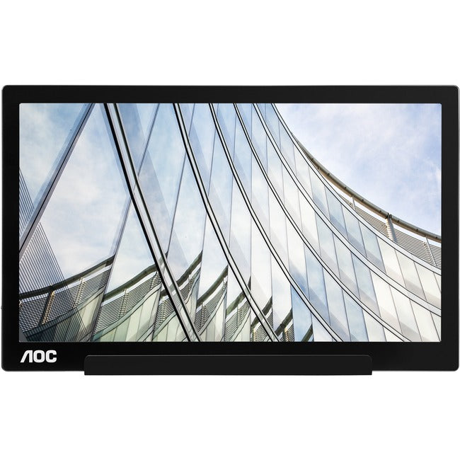 AOC I1601C 15.6" Full HD WLED LCD Monitor - 16:9 - Black, Silver