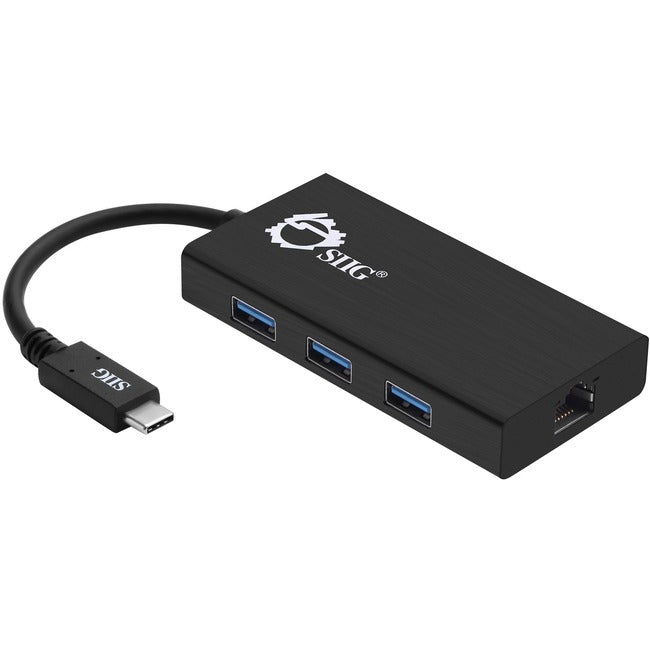 SIIG USB-C to USB 3.0 Hub & Gigabit Ethernet LAN Adapter