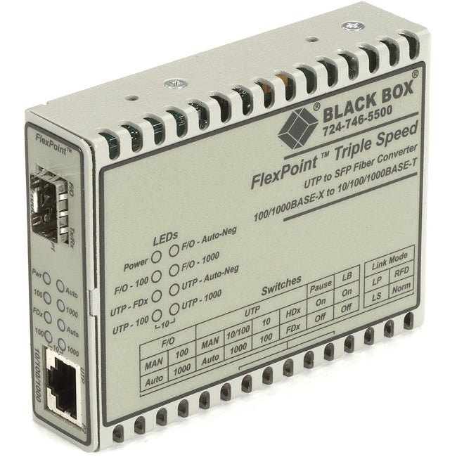 Black Box FlexPoint LMC1017A-SMST Transceiver-Media Converter