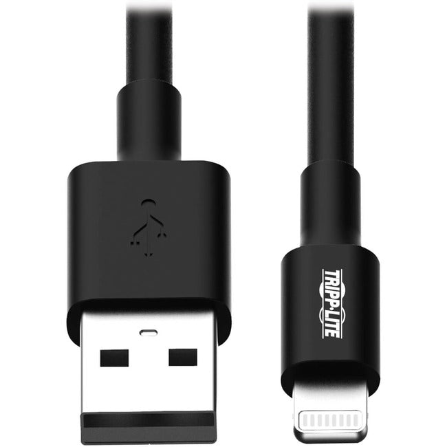 Tripp Lite 10in Lightning USB-Sync Charge Cable for Apple Iphone - Ipad Black 10"