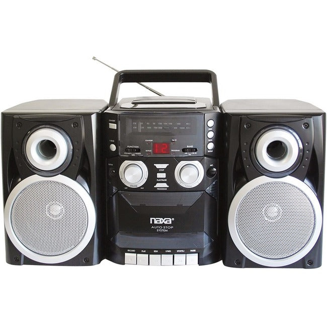 Naxa NPB-426 Mini Hi-Fi System - 16 W RMS - iPod Supported - Black