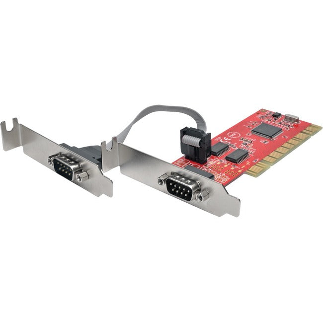 Tripp Lite 2-Port DB9 RS232 PCI Serial Adapter Card Low Profile 16550 UART