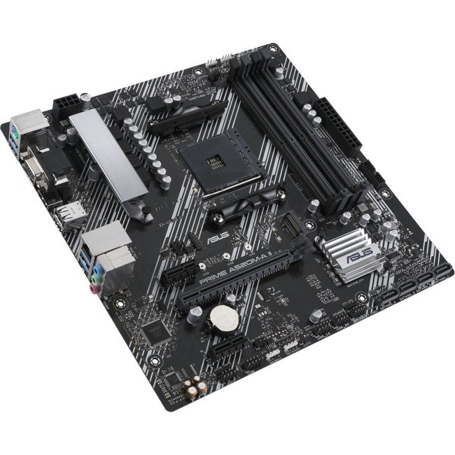 Asus Prime A520M-A II-CSM Desktop Motherboard - AMD A520 Chipset - Socket AM4 - Micro ATX