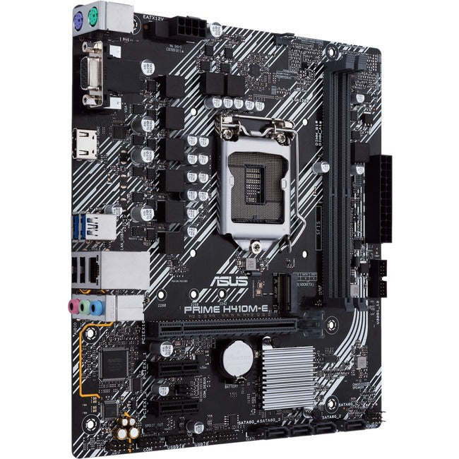 Asus Prime H410M-E Desktop Motherboard - Intel H410 Chipset - Socket LGA-1200 - Micro ATX
