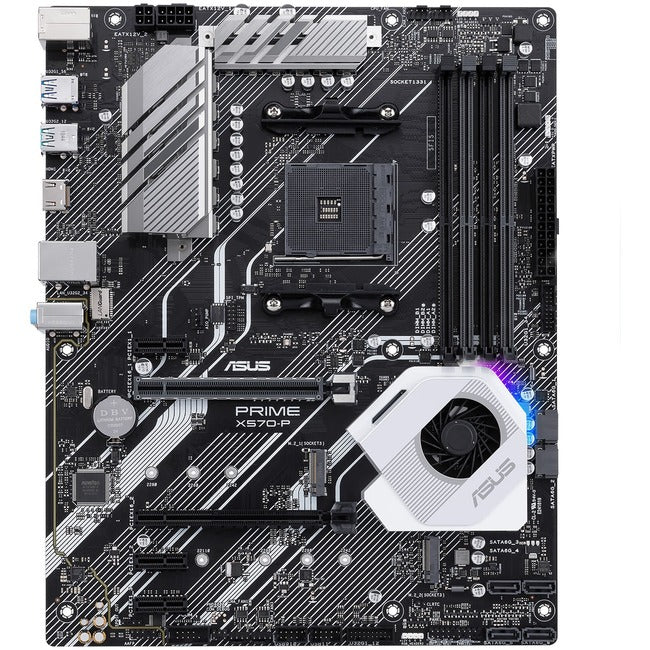 Asus Prime X570-P Desktop Motherboard - AMD X570 Chipset - Socket AM4 - ATX