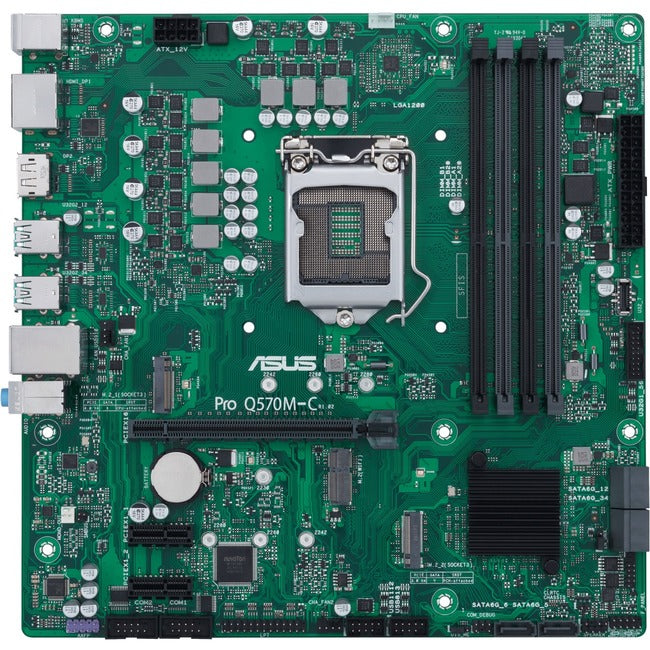 Asus Q570M-C-CSM Desktop Motherboard - Intel Q470 Chipset - Socket LGA-1200 - Intel Optane Memory Ready - Micro ATX