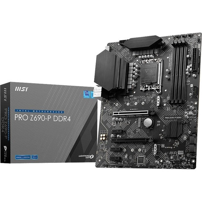 MSI Z690-P DDR4 Desktop Motherboard - Intel Z690 Chipset - Socket LGA-1700 - Intel Optane Memory Ready - ATX
