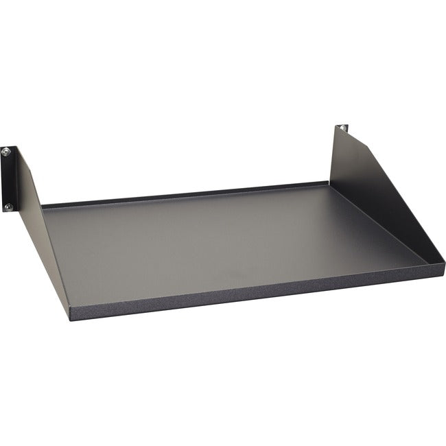 Black Box IT Rackmount Shelf - Fixed, 2U, 19" , 12.21"D, 2-Point Mounting, 100-lb. Capacity