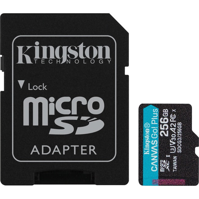 Kingston Canvas Go! Plus 256 GB Class 10-UHS-I (U3) microSDXC