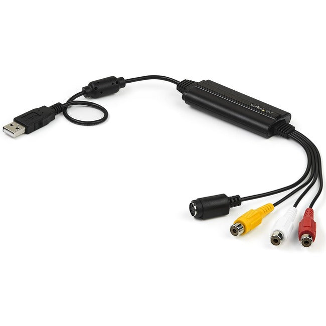 StarTech.com USB Video Capture Adapter Cable - S-Video-Composite to USB 2.0 - TWAIN Support - Analog to Digital Converter - Windows Only
