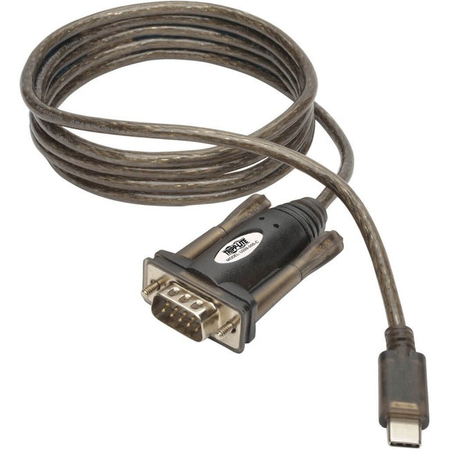 Tripp Lite USB 2.0 USB-C to DB9 Adapter Cable USB-C to RS-232 M-M 5' 5ft