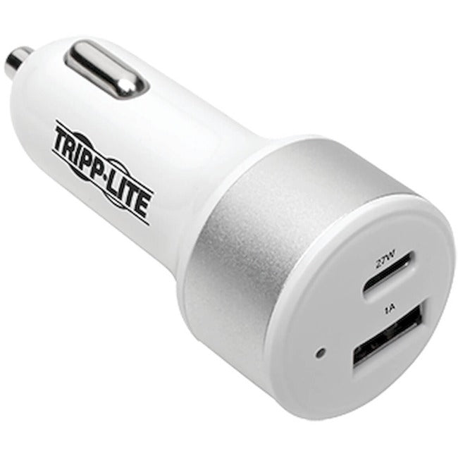 Tripp Lite USB Car Charger Dual-Port Quick Charge USB Type C & USB Type A