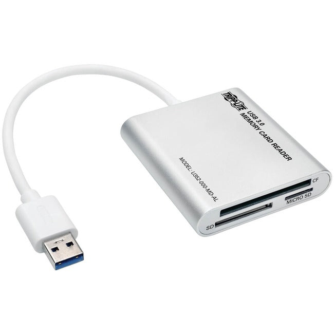 Tripp Lite USB 3.0 SuperSpeed Multi-Drive Memory Card Reader-Writer Aluminum 5Gbps