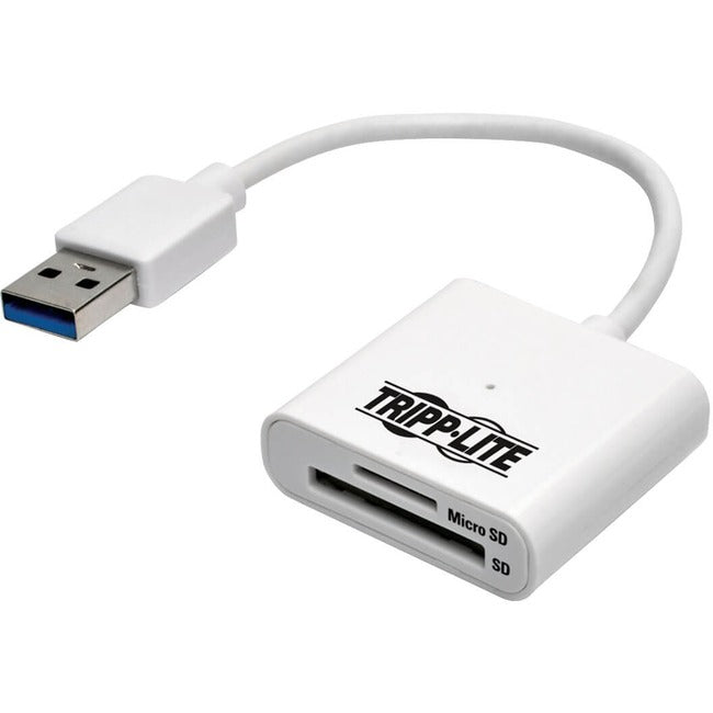 Tripp Lite USB 3.0 SuperSpeed SD - Micro SD Memory Card Media Reader 6in.