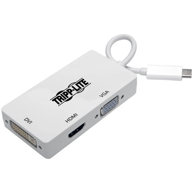 Tripp Lite USB C to HDMI - DVI - VGA Multiport Adapter 4K USB Type C to HDMI, USB-C, USB Type-C