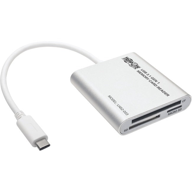Tripp Lite USB 3.1 Gen 1 Multi-Drive Smart-Card Flash-Memory Media Reader-Writer