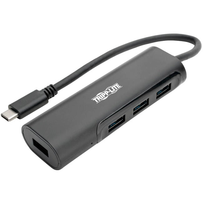 Tripp Lite USB C Hub 4-Port w- 4x USB-A Portable Compact USB Type C, USB-C USB Type C