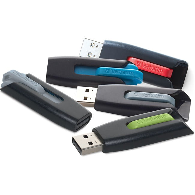 32GB Store 'n' Go® V3 USB 3.2 Gen 1 Flash Drive - 5pk - Assorted