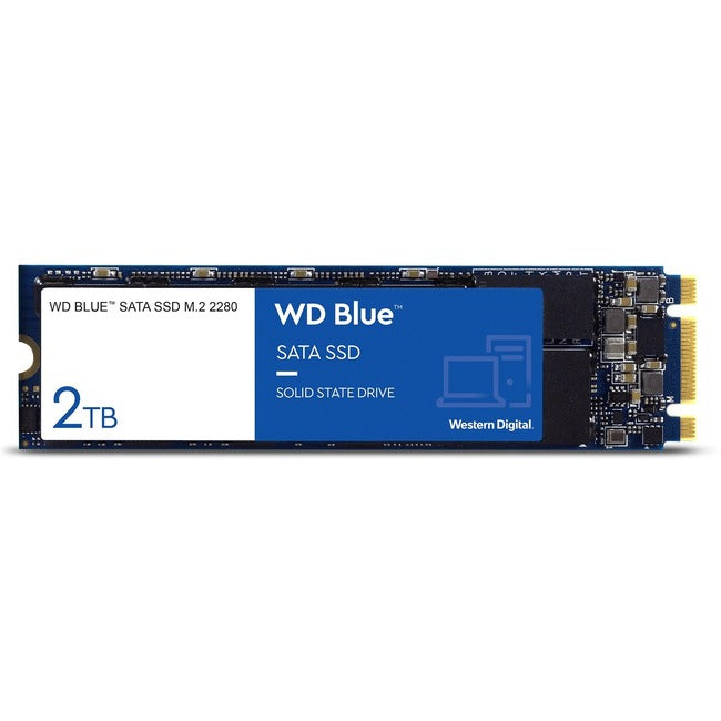 WD Blue 3D NAND 2TB PC SSD - SATA III 6 Gb-s M.2 2280 Solid State Drive