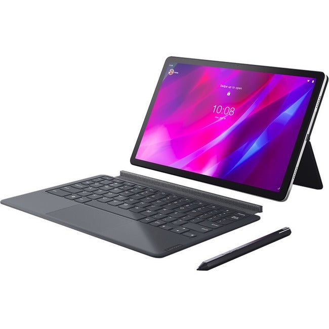 Lenovo Tab P11 Plus ZA940023US 11" Touchscreen Detachable 2 in 1 Notebook - 2K - Octa-core (8 Core) 2.05 GHz - 4 GB Total RAM - 4 GB On-board Memory - 128 GB SSD - Slate Gray